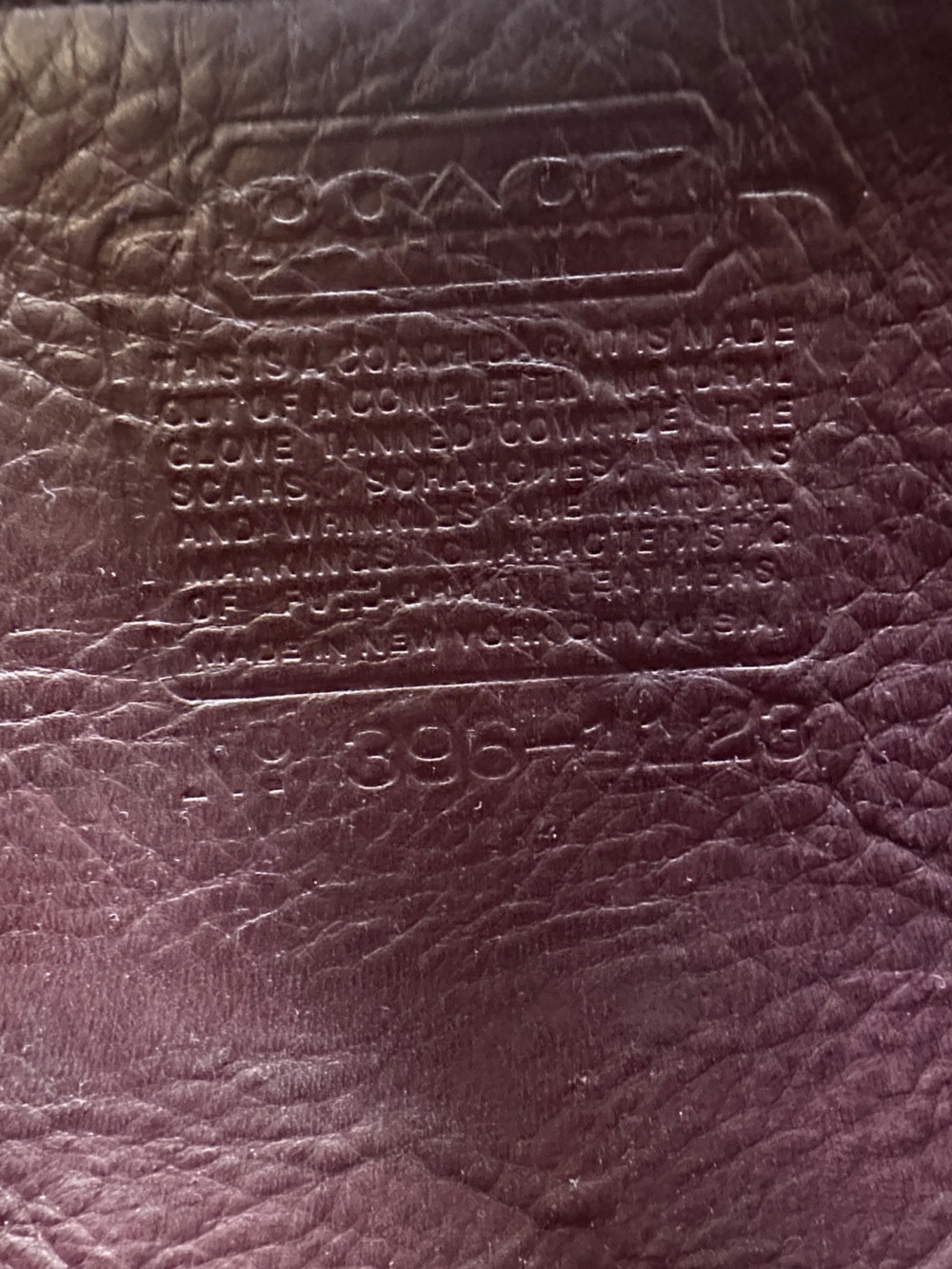 Coach RARE Vintage Oxblood Burgundy Leather Clutch Crossbody HARD TO FIND!! - Picture 8 of 16